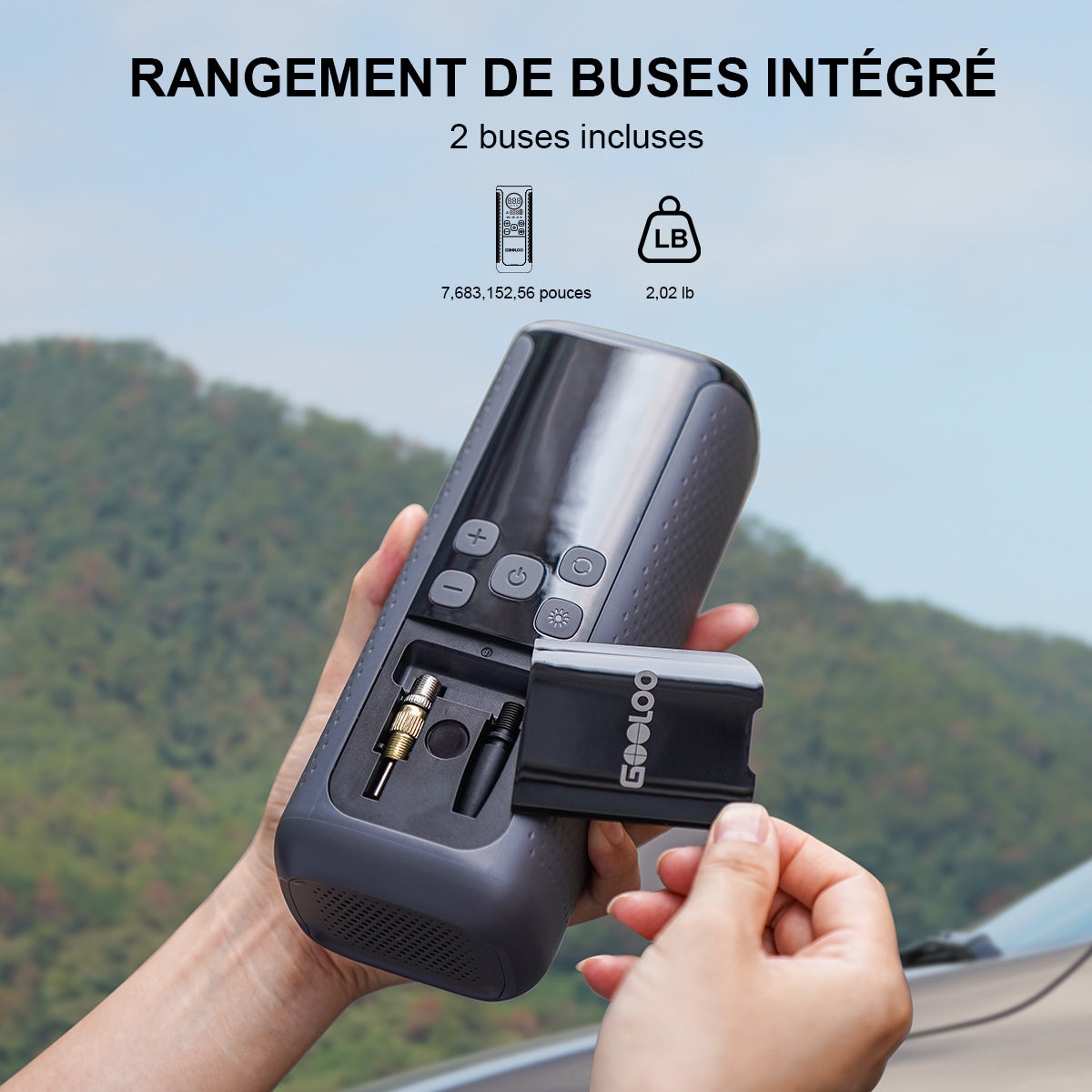 GOOLOO GT160 DUAL ReadyRide Gonfleur Pneus Voiture
