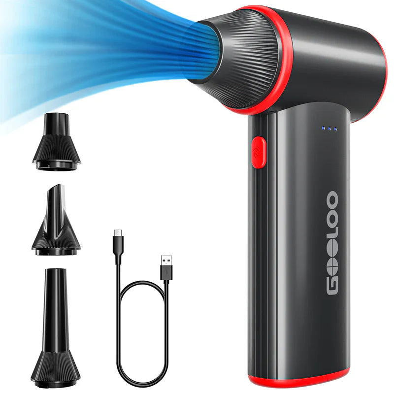 GOOLOO A3 Supersafe Booster Batterie avec Compresseur + F3 FlexPro Souffleur Air Comprimé