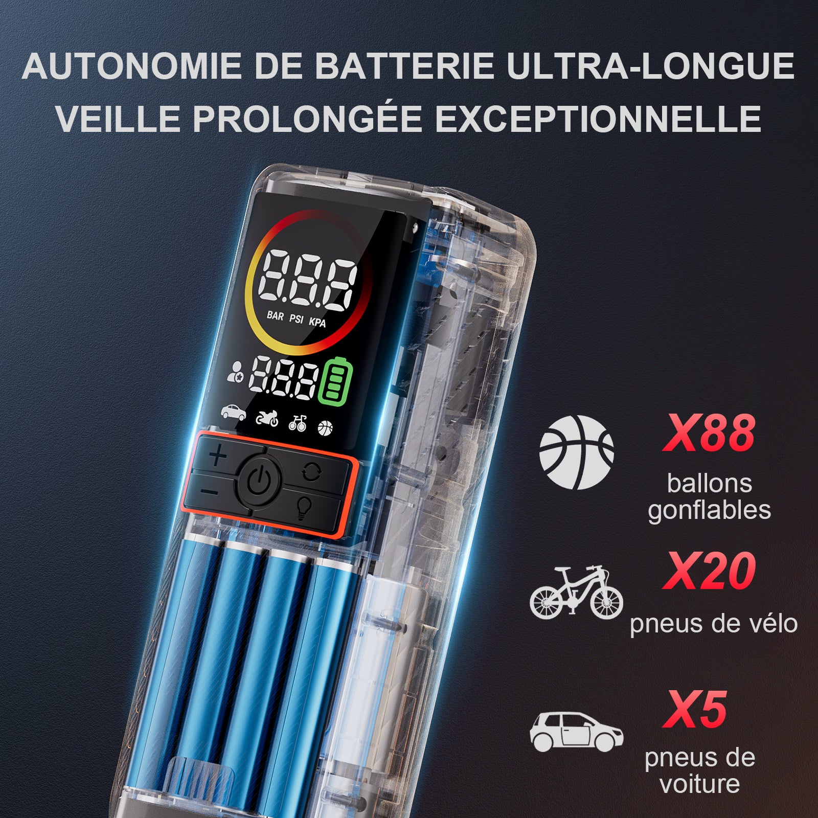GOOLOO GT160 ReadyRide Gonfleur Pneus Voiture
