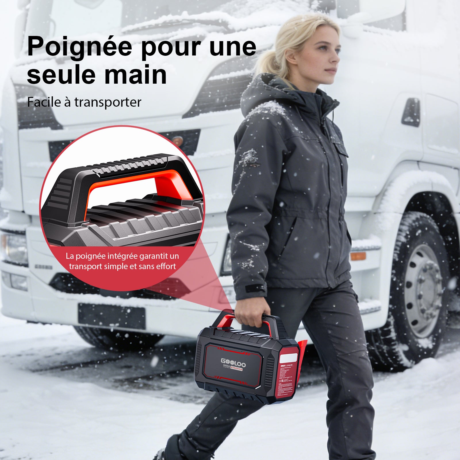 GOOLOO GT-Truck Plus  Supersafe Booster Batterie Voiture 8000A