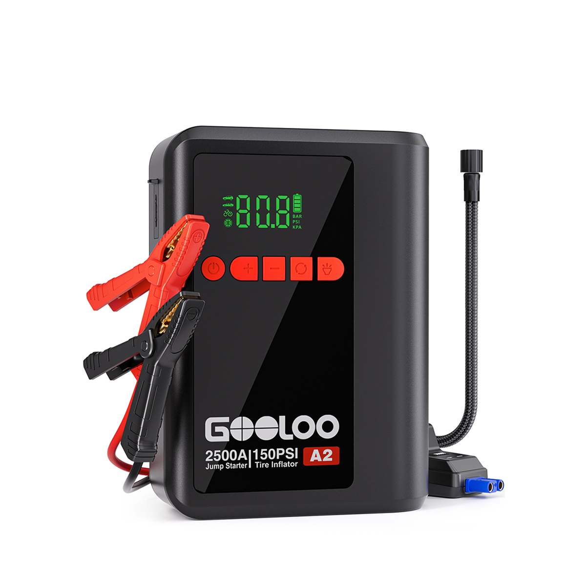 GOOLOO A2 Supersafe Booster Batterie avec Compresseur 2500A