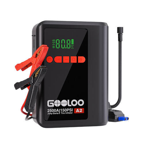 GOOLOO A2 Supersafe Booster Batterie avec Compresseur 2500A