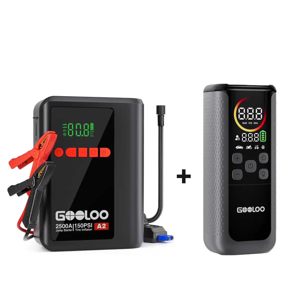 GOOLOO A2 Supersafe Booster Batterie avec Compresseur 2500A