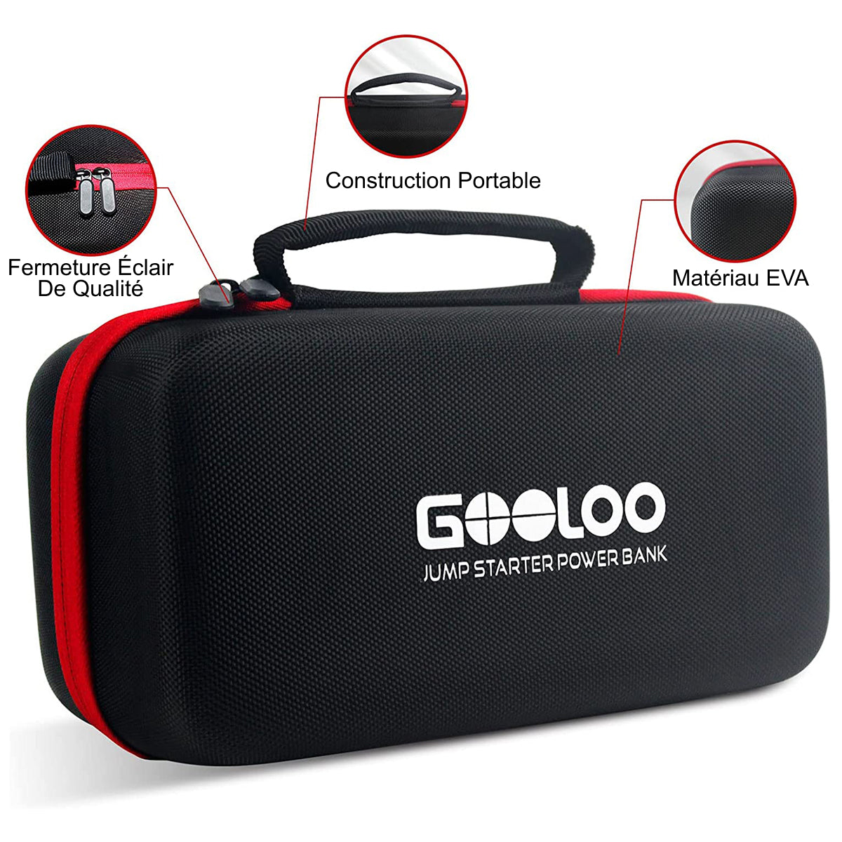 GOOLOO GT6000 Supersafe Booster Batterie avec Boîte EVA