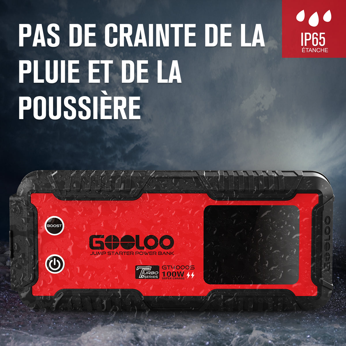 GOOLOO GT4000S Supersafe Booster Batterie Voiture 4000A