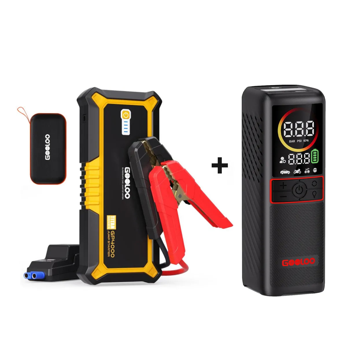 GOOLOO GP4000 Supersafe Booster Batterie Voiture 4000A