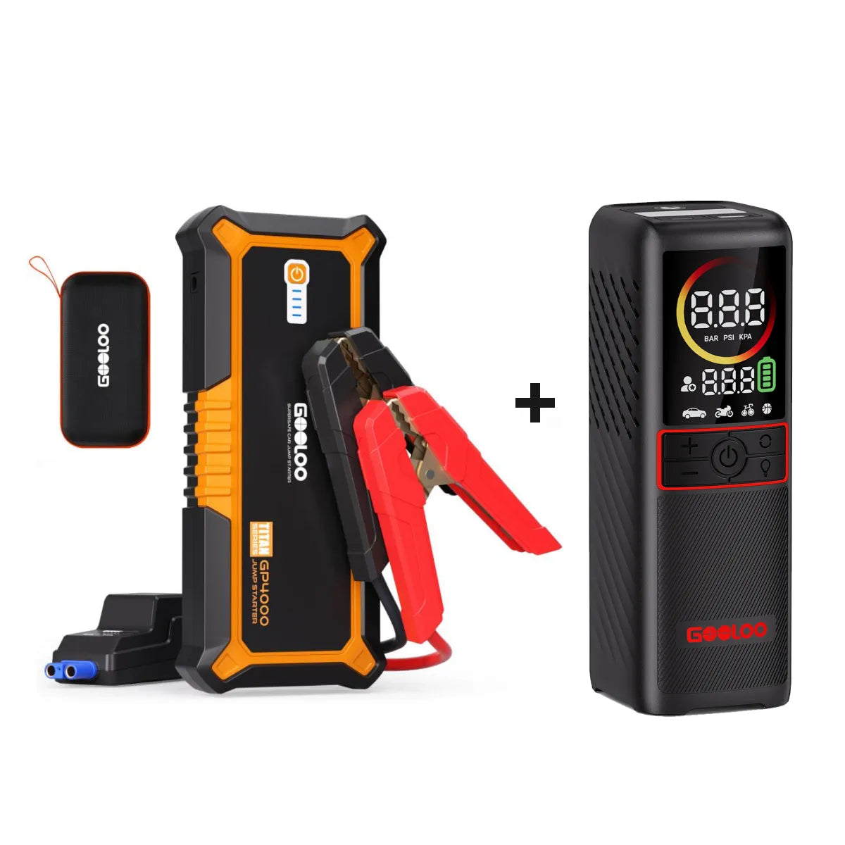 GOOLOO GP4000 Supersafe Booster Batterie Voiture 4000A