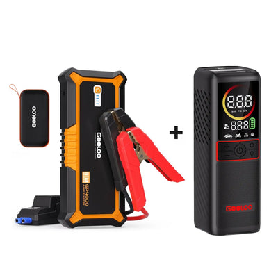 GOOLOO GP4000 Supersafe Booster Batterie + GT160 ReadyRide Gonfleur Pneus