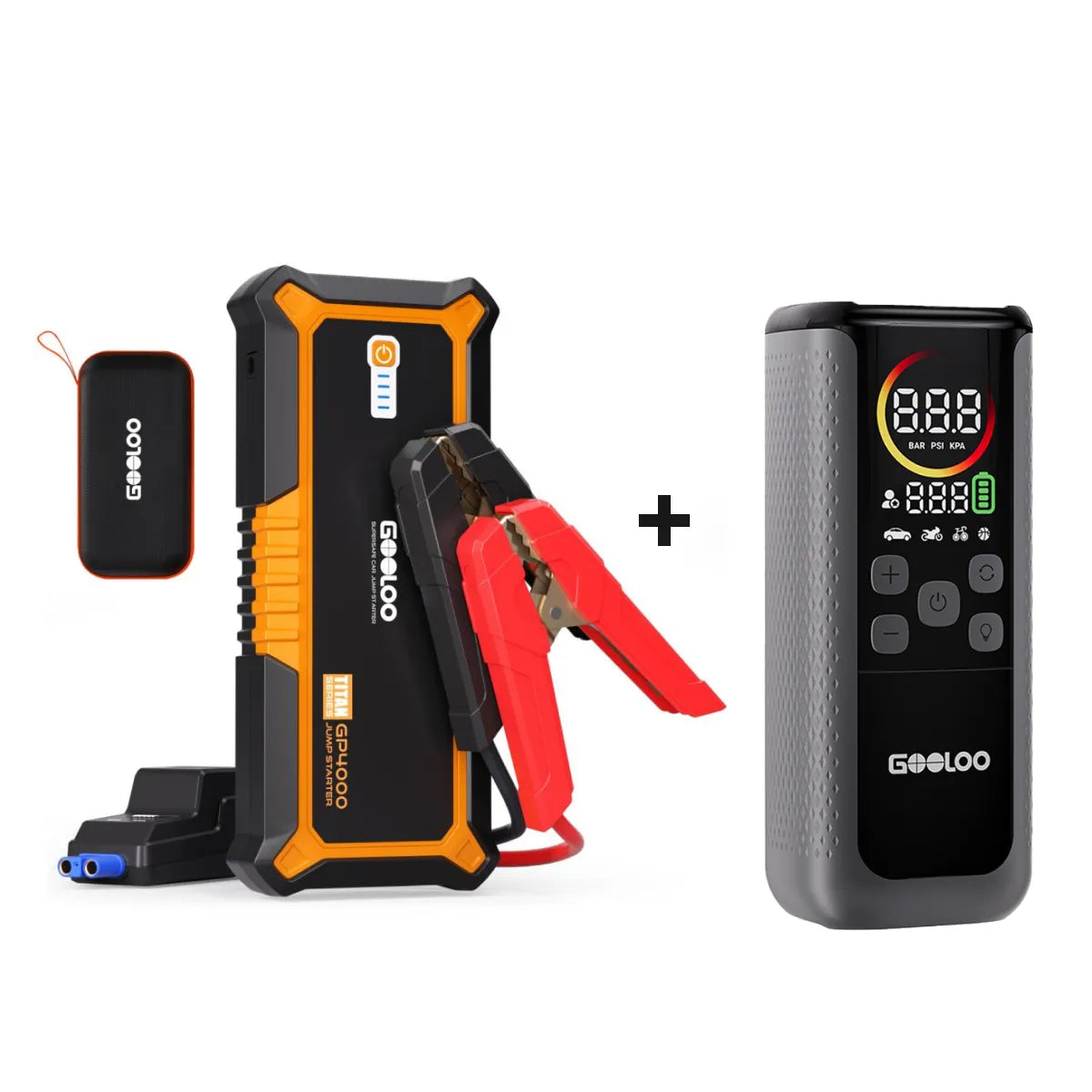 GOOLOO GP4000 Supersafe Booster Batterie Voiture 4000A