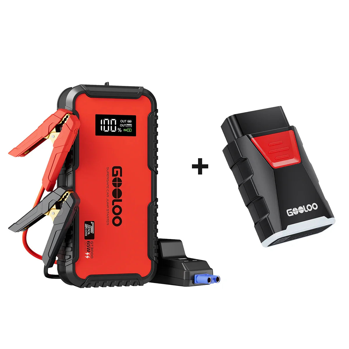 GOOLOO GT3000 Supersafe Booster Batterie Voiture 3000 A avec Boîte EVA