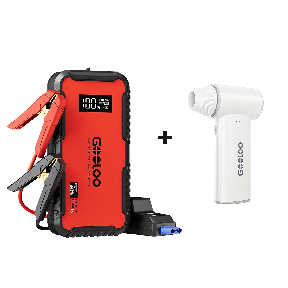 GOOLOO GT3000 Supersafe Booster Batterie Voiture 3000 A avec Boîte EVA