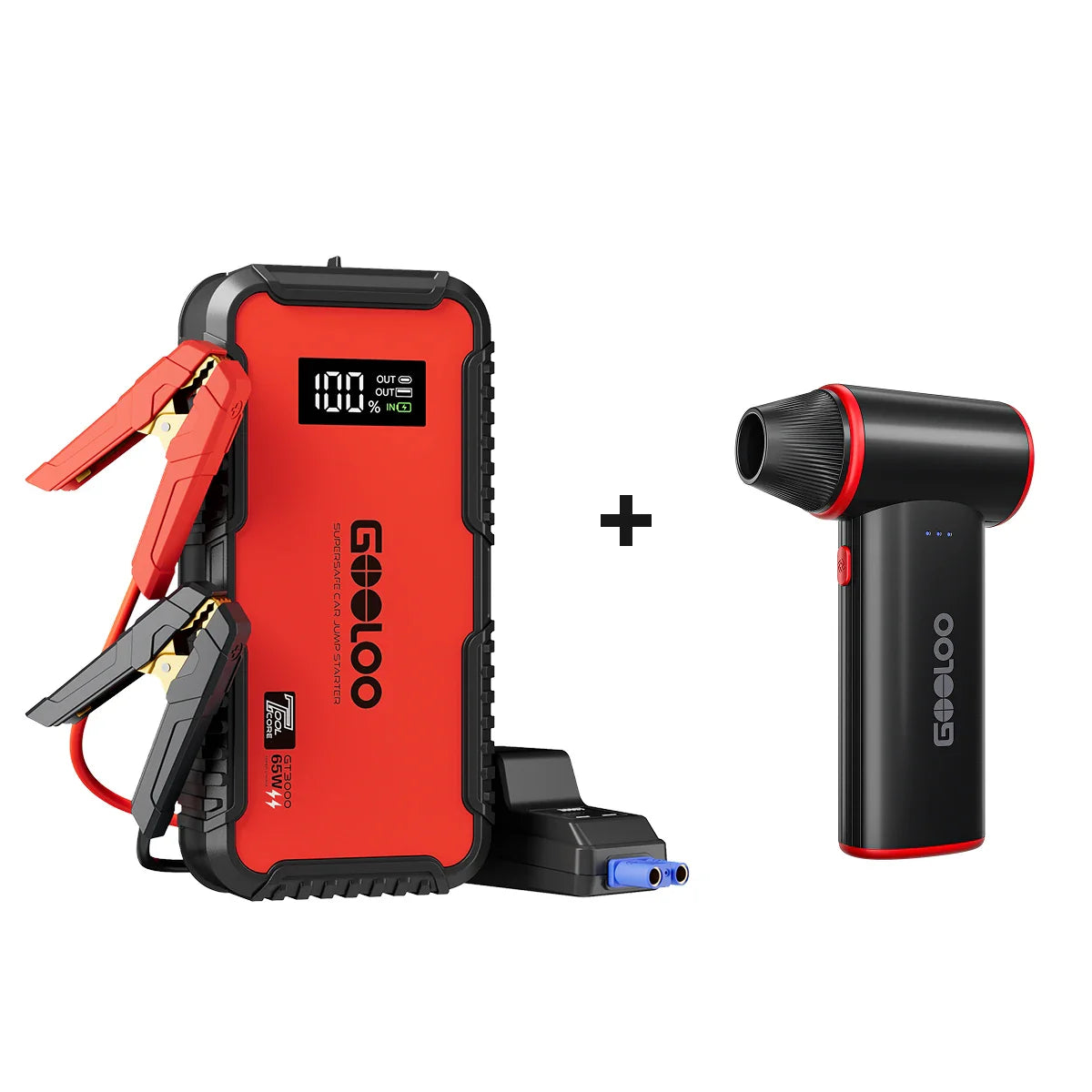 GOOLOO GT3000 Supersafe Booster Batterie Voiture 3000 A avec Boîte EVA