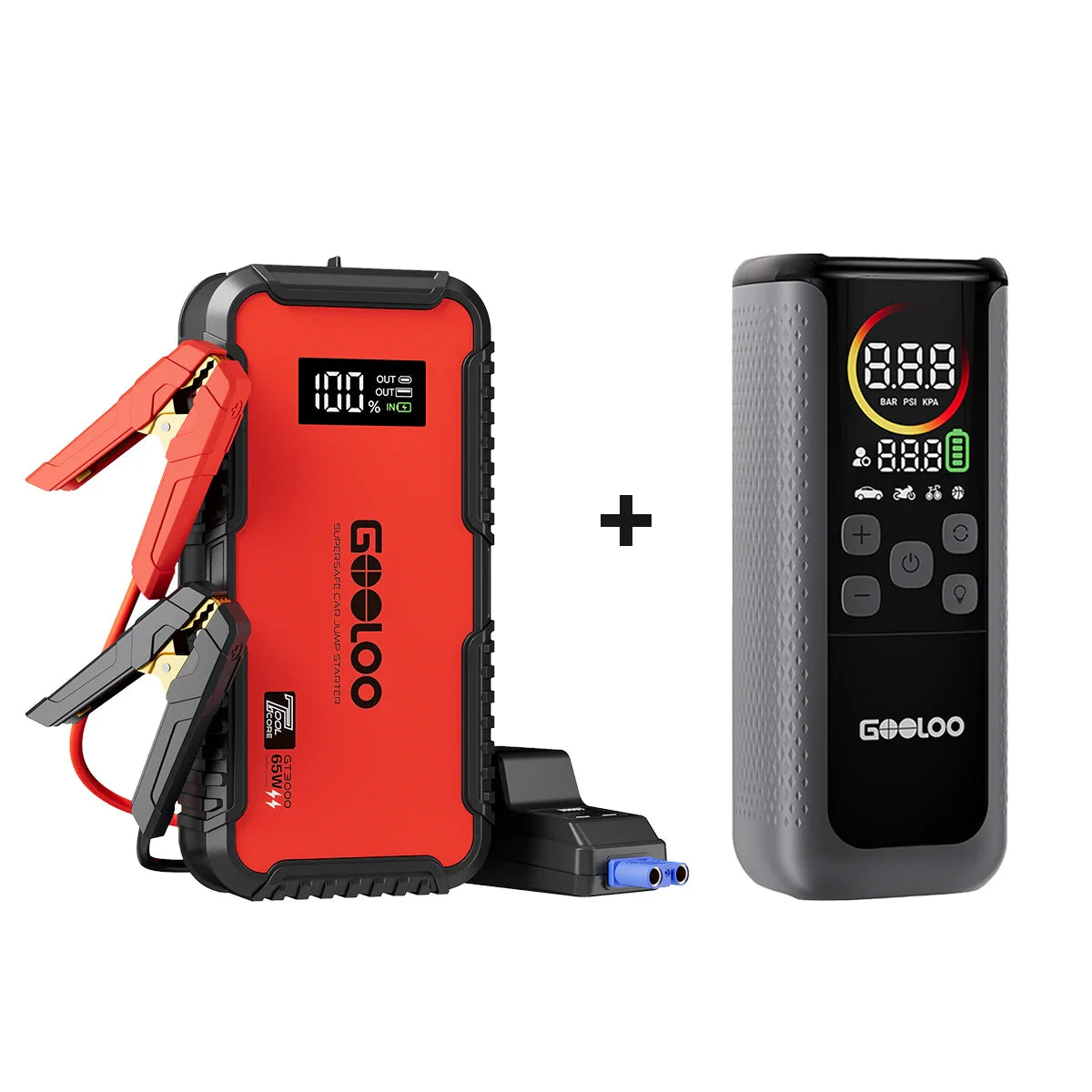 GOOLOO GT3000 Supersafe Booster Batterie Voiture 3000 A avec Boîte EVA