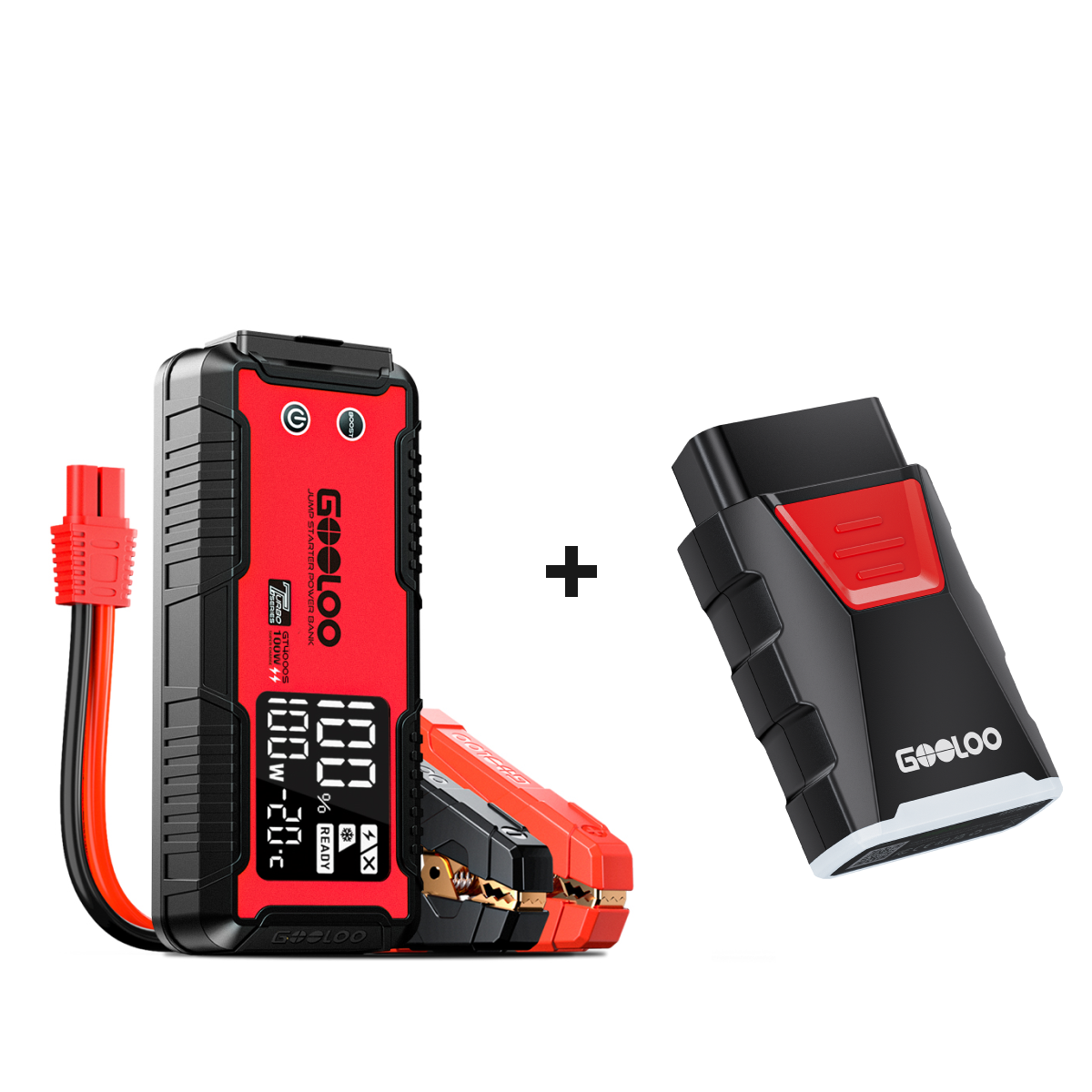 GOOLOO GT4000S  Supersafe Booster Batterie + DS200 CarCare DIY OBD
