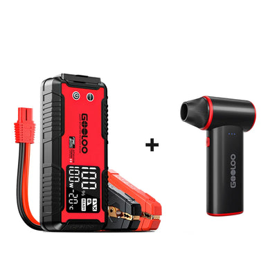 GOOLOO GT4000S  Supersafe Booster Batterie + F3 FlexPro Souffleur Air Comprimé