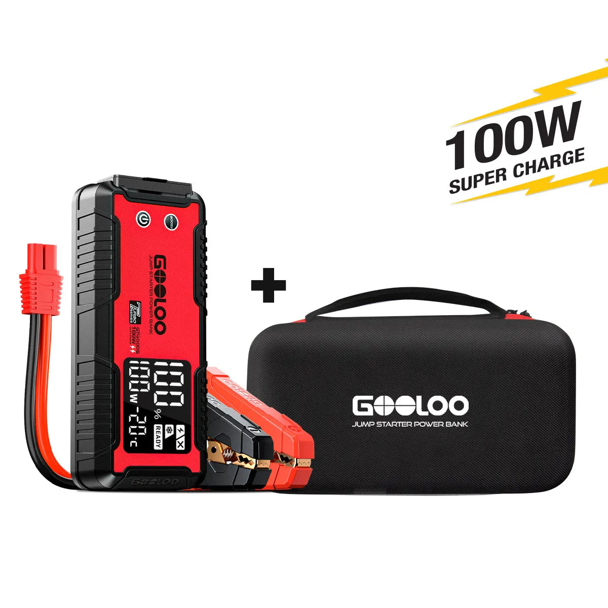 GOOLOO GT4000S Supersafe Booster Batterie Voiture avec Boîte EVA
