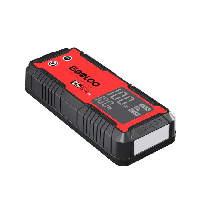 GOOLOO GT6000 Supersafe Booster Batterie + GT160 DUAL ReadyRide Gonfleur Pneus