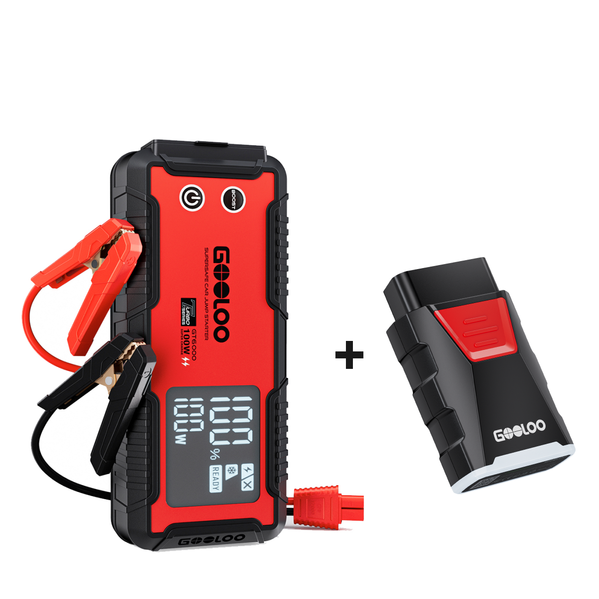 GOOLOO GT6000 Supersafe Booster Batterie + DS200 CarCare DIY OBD