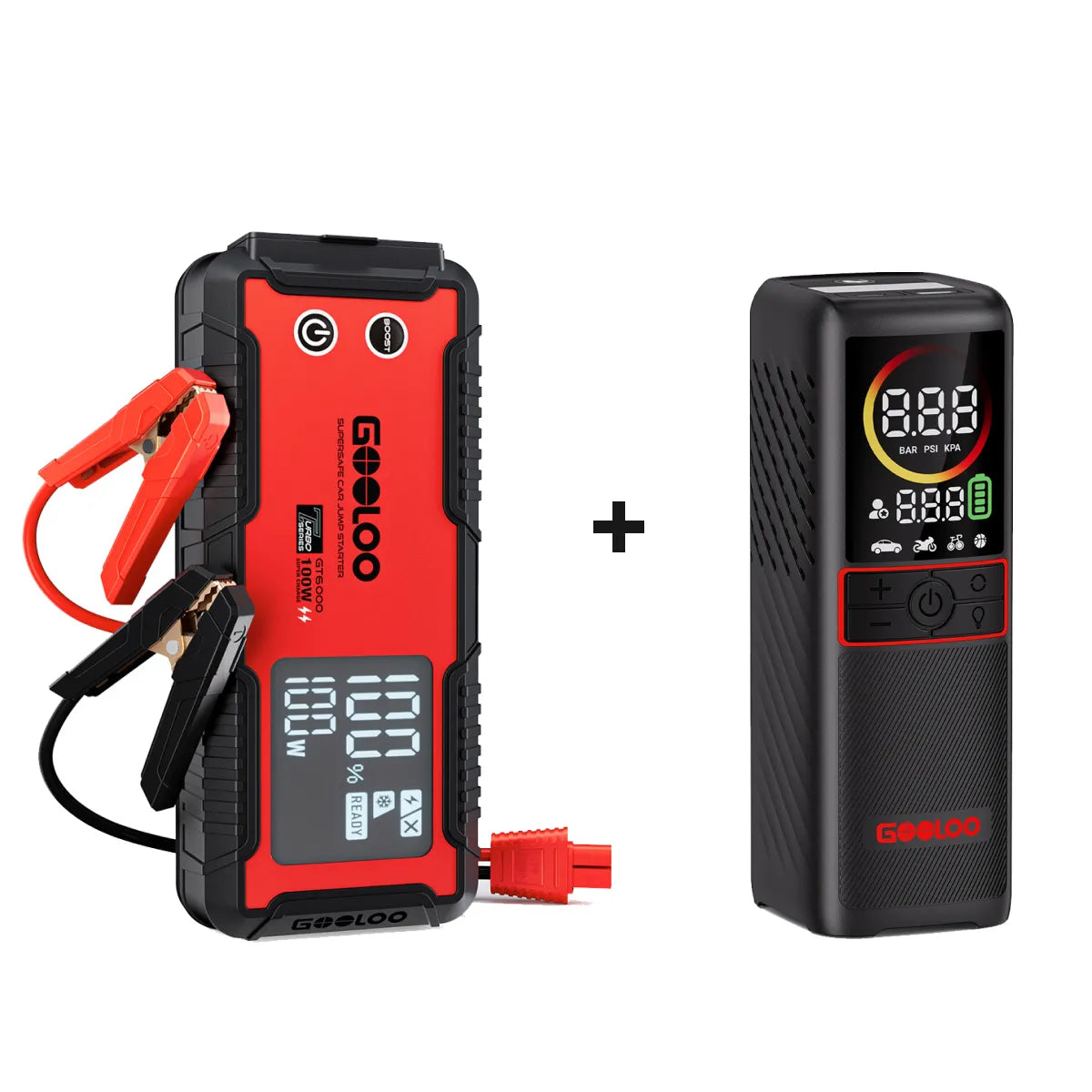 GOOLOO GT6000 Supersafe Booster Batterie Voiture 6000A