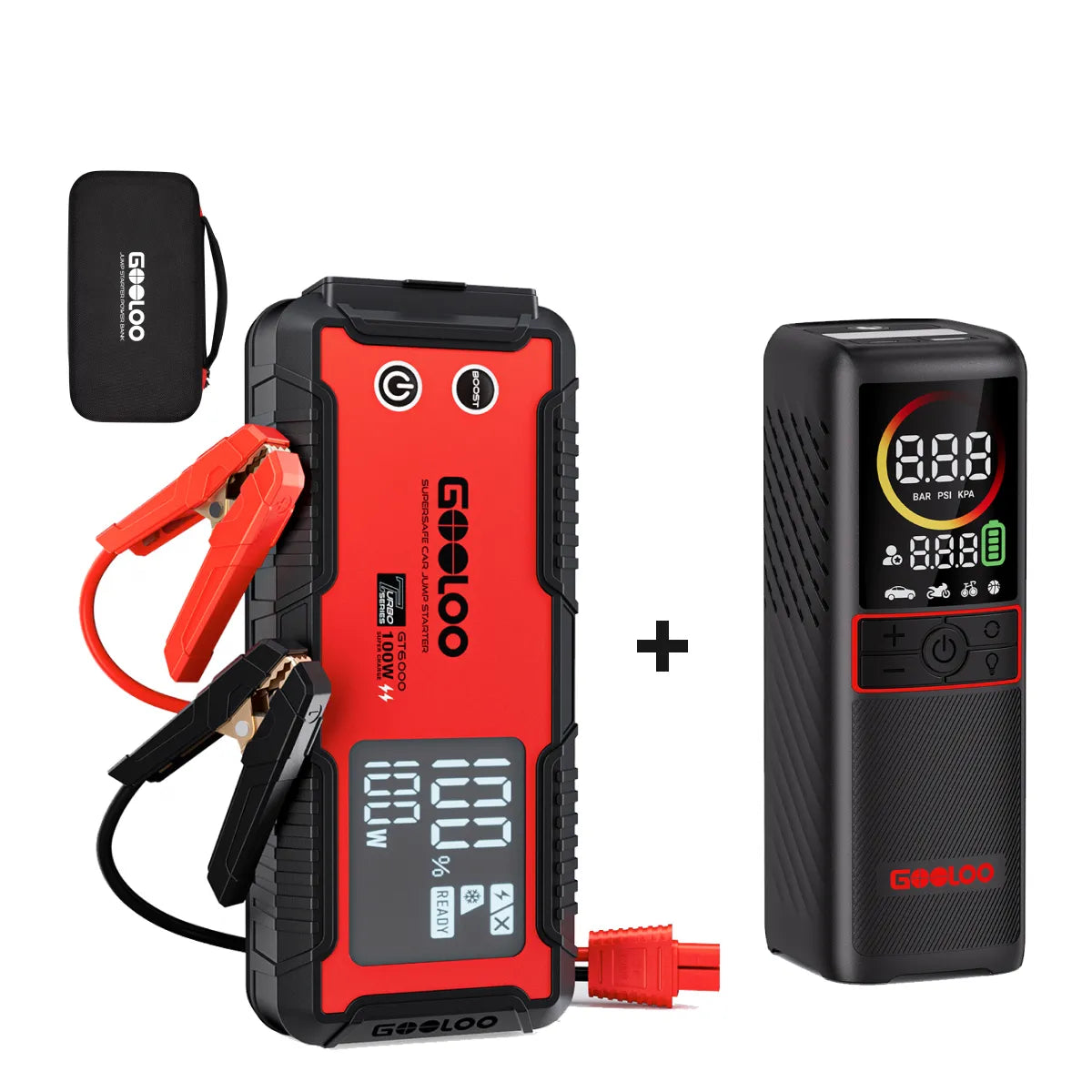 GOOLOO GT6000 Supersafe Booster Batterie Voiture 6000A