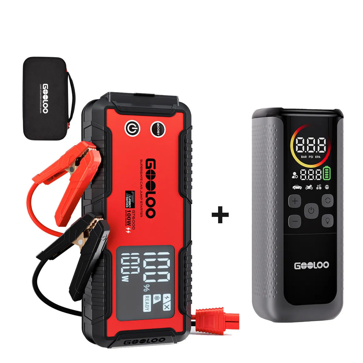 GOOLOO GT6000 Supersafe Booster Batterie Voiture 6000A